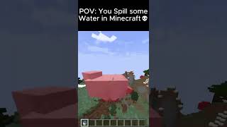 Minecraft Water Moment [upl. by Aihsatsan]