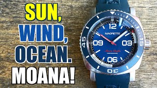 Magrette Moana Pacific Professional Titanium Automatic Dive Watch Review  Perth WAtch 350 [upl. by Adnael675]