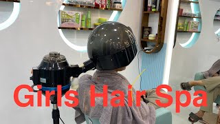 Hair Spa In Parlour  Girls hair Spa Kaise Karte Hai  Hair Spa Massage At Parlour hairspa [upl. by Lethia996]