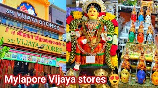 Mylapore Vijaya stores 😍 varalaxmi poojai decoration items and return gift available 🔥 [upl. by Ilehs]