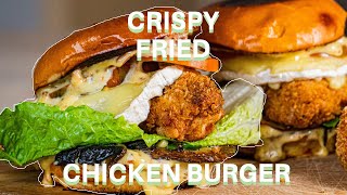 Crispy fried chicken burger  Verdens bedste kyllingeburger  Jacob Jørgsholm [upl. by Gnilyarg109]