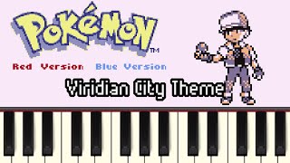 Viridian City Theme  Pokémon RedGreenBlueYellow Synthesia [upl. by Avehstab]