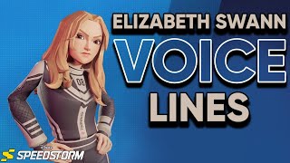 Elizabeth Swann All Voice Lines  Disney Speedstorm [upl. by Nauj]