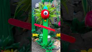 DIY OneEyed Monster Craft  Colorful Popsicle Monster for Kids 👁️👹 diy craft craftyfun kids [upl. by Astiram]