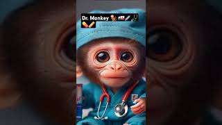 Dr Monkey 🐒 trending love health youtubeshort doctor care healthylifestyle healthyliving [upl. by Enawyd]