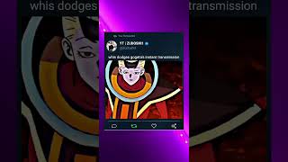 Whis Dodges gogetas instant transmission [upl. by Glick]