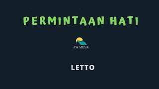 LETTOPERMINTAAN HATI KARAOKELYRICS BY AW MUSIK [upl. by Notak213]