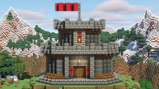 Minecraft How To Build A Small Castle Easy Tutorial [upl. by Ttesil]