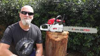 SX62 Baumr Chainsaw  Unboxing Assembly Testing [upl. by Ja]