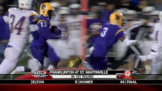 Playoffs 1 Franklinton v St Martinville [upl. by Rhyner393]