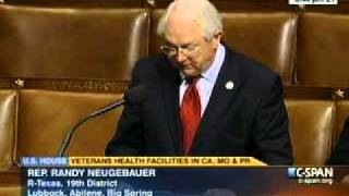 Neugebauer Speech on the House Floor on HR 2646 and Renaming the Big Spring VA Medical Center [upl. by Dustman]