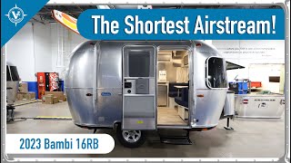 This Can Sleep 4 PEOPLE  2023 Airstream Bambi 16RB [upl. by Yeta549]