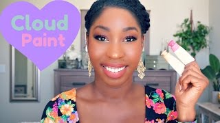 A FLUSH OF BLUSH  GLOSSIER CLOUD PAINT on DARK SKIN  REVIEW  DEMO [upl. by Kazim]