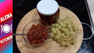 🍇 Παραδοσιακό Γλυκό του Κουταλιού Σταφύλι  Traditional Sweet Grape  Alena Kitchen [upl. by Aynuat]