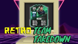 RETRO FIFA 22 TEAM TAKEDOWN ON 99 PSG MESSI [upl. by Shaya]