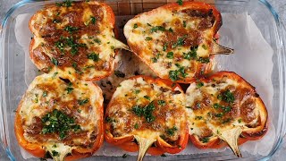 Ardei umpluti cu carne tocata la cuptor [upl. by Edee]