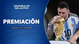 PREMIACIÓN  ARGENTINA CAMPEÓN DEL MUNDO  CATAR 2022 [upl. by Keyte]