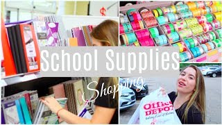 School Supplies Shopping Vlog  BACK TO SCHOOL 2017 [upl. by Healey626]