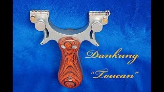 Chinese slingshots  a 304 stainless steel amp rosewood slingshot sold by Dankung [upl. by Bock]