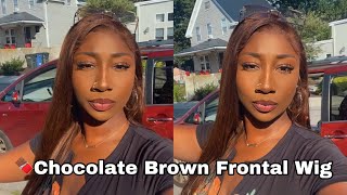 Perfect Chocolate Brown Straight Wig Affordable Amazon Wig🤎 [upl. by Wernsman]