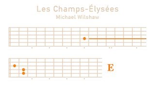 Les Champs Elysees on Guitar  Melody Enjoyer [upl. by Supmart]