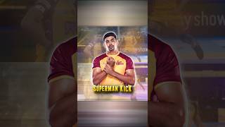 Pawan Sehrawat super kick in Pkl Season 11 Kabaddi status video kbdstatusefx viralvideo sports [upl. by Goldner]