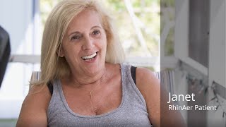 RhinAer Patient Story Janet [upl. by Luis]