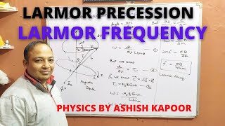 Larmor Precession and Larmor Frequency  BSc Physics in hindi [upl. by Weitzman]