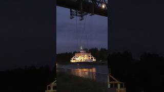 Die Schwebefähre über den Nord Ostsee Kanal in Rendsburg [upl. by Elmer]