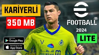 KARİYER MODLU İNTERNETSİZ EFOOTBALL 2024 LITE ÇIKTI OYUNCU KARİYERLİ EN İYİ MOBİL FUTBOL OYUNU [upl. by Athallia499]