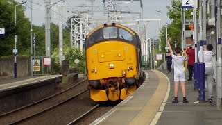 37403 quotIsle Of Mullquot Passing Linlithgow Working 0Z37 NCL  LBT LOOP [upl. by Redford]