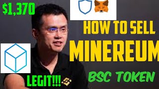 how to withdrawsell MINEB BSC token minereum bsc token on trust wallet [upl. by Richela]