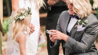 OUR WEDDING VIDEO Vows to 4 year old daughter [upl. by Notnilk]