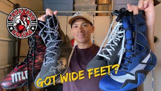 What Are The BEST Boxing Shoes For WIDE FEET [upl. by Yreffoeg]