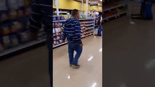 Crazy man destroys grocery store [upl. by Karlik]