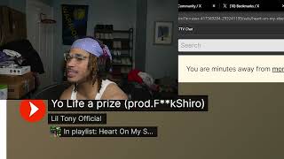 Plaqueboymax reacts to Lil Tony  Yo Life a prize he kinda did [upl. by Eniale848]