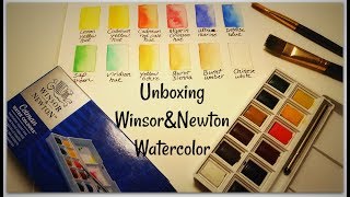 WinsorampNewton Watercolor Review sketchers pocket box set [upl. by Nallaf]