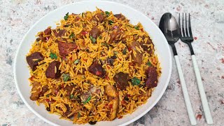 HOW TO MAKE THE BEST NATIVE JOLLOF RICE UPGRADED RECIPENIGERIAN JOLLOF RICEPALM OIL RICE [upl. by Manton581]