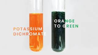 The colour change of acidified Potassium Dichromate  The Real Chemist [upl. by Hilar]