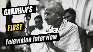 Gandhijis First Television Interview  Gingerline Media  SHORTS [upl. by Esimehc]