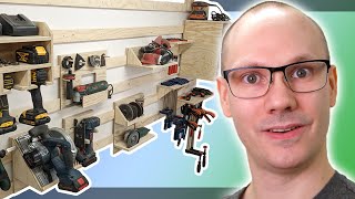 Amazing french cleat wall with 10 important tool holders [upl. by Yhtomot]