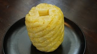 How To Cut Pineapple Without Waste  Morgane Recipes [upl. by Lupe225]