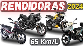 12 MOTOS más ECONÓMICAS Y AHORRADORAS de COMBUSTIBLE en MEXICO 2024 [upl. by Landers]