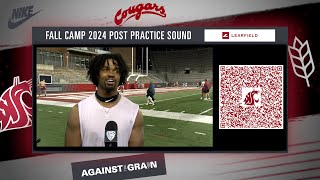 WSU Football quotWe are violent with our techniquequot  EDGE Raam Stevenson after Fall Camp  81724 [upl. by Lytton]