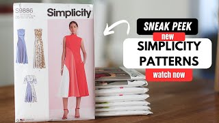 sneak peek  new early spring simplicity collection  sewing [upl. by Betthel]