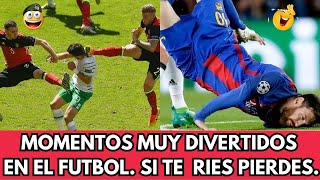 MOMENTOS MUY DIVERTIDOS EN EL FUTBOL SI TE RIES PIERDES [upl. by Libby311]