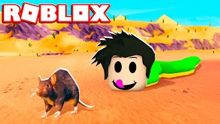 LOKIS COBRINHA ENGOLIU RATINHO  Roblox  Be a Snake [upl. by Creath]