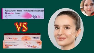 skin light vs skin shine cream review with price कौन सी क्रीम बेस्ट है [upl. by Brittni]