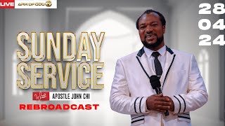 THE AGCOM REBROADCAST SUNDAY SERVICE WITH APOSTLE JOHN CHI 28042024 [upl. by Frasco]