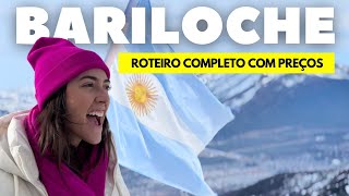 BARILOCHE ARGENTINA o que fazer onde ficar NEVE e muitas DICAS  ROTEIRO 5 DIAS COM PREÇOS [upl. by Tessy]